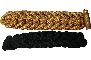Replica of 1872 Shoulder Board in Gold and Black